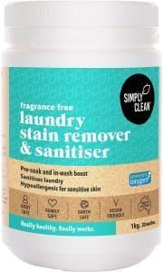 Simply Clean Laundry Stain Remover & Sanitiser Fragrance Free 6x1kg