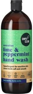 Simply Clean Hand Wash Lime & Peppermint 6x1L