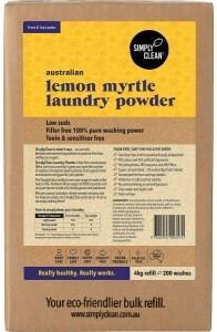 Simply Clean Laundry Powder Lemon Myrtle 3x4kg