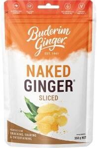 Buderim Ginger Naked Ginger Sliced 5x350g