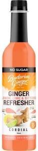 Buderim Ginger Ginger Lemon, Lime & Bitter Refresher Cordial No Sugar 8x750ml