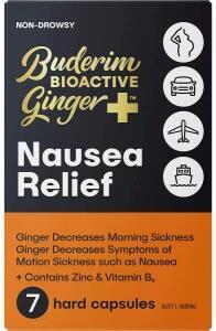 Buderim Ginger BioActive+ Nausea Relief Capsules 6x7 Caps