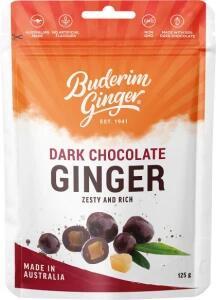 Buderim Ginger Dark Chocolate Ginger Zesty and Rich 9x125g
