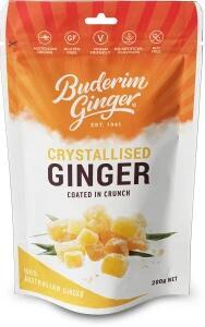 Buderim Ginger Crystallised Ginger Coated in Crunch 7x200g