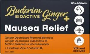 Buderim Ginger BioActive+ Nausea Relief Capsules 6x20 Caps