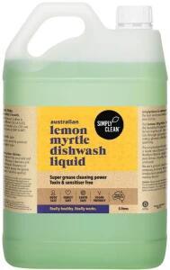Simply Clean Dishwash Liquid Lemon Myrtle 3x5L