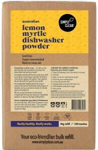 Simply Clean Dishwasher Powder Lemon Myrtle 5kg Box