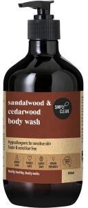 Simply Clean Sandalwood & Cedarwood Body Wash 500ml