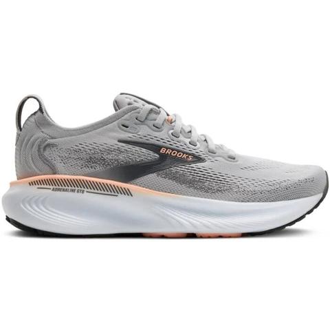 Brooks Adrenaline GTS 25 - Womens Running Shoes - Grey/Blackened Pearl/Coral