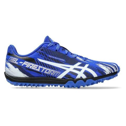 Asics Gel Firestorm 5 - Kids Racing Waffles - Neon Blue/White