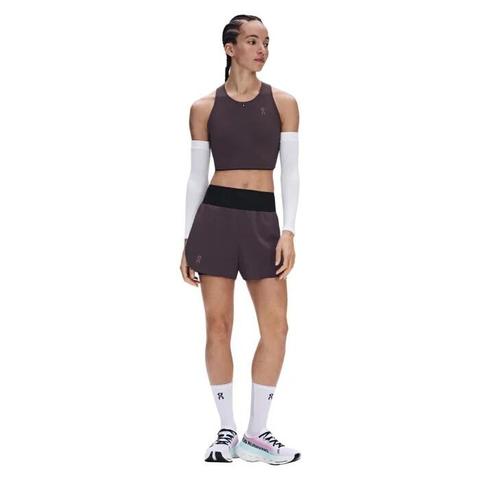 On Zero Womens 2-In-1 Running Shorts - Urchin/Black