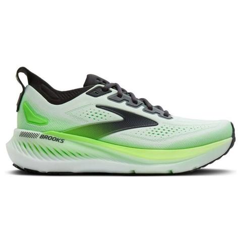 Brooks Glycerin GTS 23 - Mens Running Shoes - White/Phantom/Green Gecko