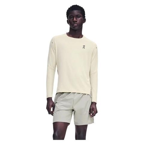 On Running Performance Long-T Mens Running Top - Hare/Brume