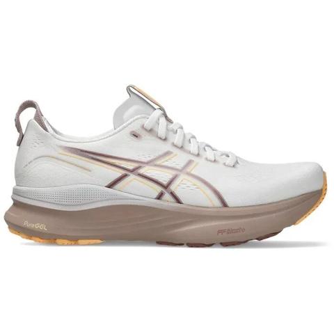 Asics Gel Kayano 32 - Womens Running Shoes - White/Orange Glow