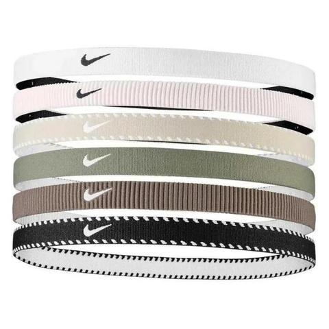 Nike Flex Classic Headband - 6 Pack - White/Light Army/Black