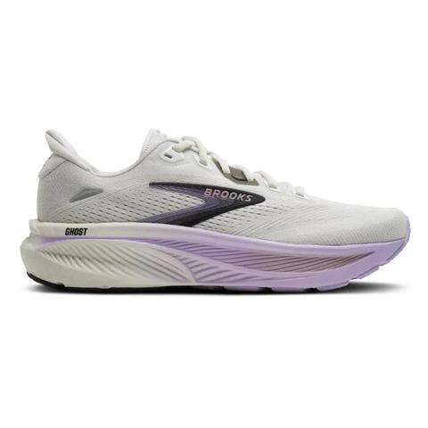 Brooks Ghost 18 - Womens Running Shoes - Blanc/Hyperiris/Violet