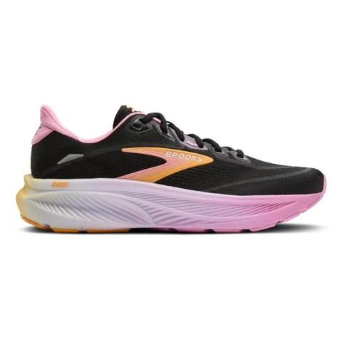 Brooks Ghost 18 - Womens Running Shoes - Black/Orangepop/Pink