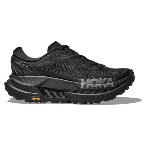 Hoka Mafate X - Unisex Trail Running Shoes - Black/Satellite Grey