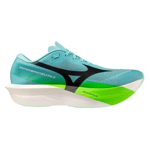 Mizuno Hyperwarp Elite 2 - Unisex Racing Shoes - Rinsing Rivulet/Black/Lime Burst