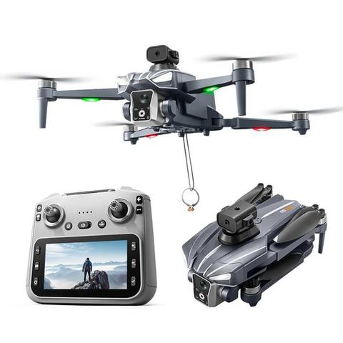 XKJ K18 MAX GPS 5G WiFi FPV with 5.9inch LCD Screen Controller HD Dual Camera Servo Gimbal 360° Obstacle Avoidance One-K