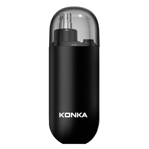 KONKA Electric Nose Hair Trimmer 6000RPM High Speed 360° Dual-Blades Anti-Pinch Type-C Rechargeable Portable Nose Clippe