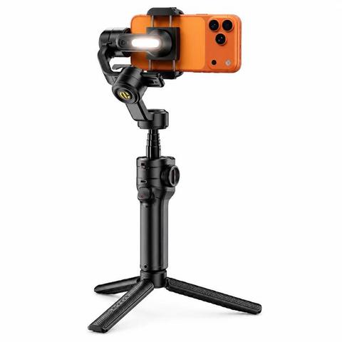 AOCHUAN Smart S3 3 Axis Handheld Phone Gimbal Stabilizer AI 360° Tracking Touch Screen Fill Light 128mm Extension Rod 10