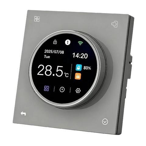 SDM8 Smart WiFi Floor Heating Thermostat Large Knob TFT Color Screen Programmable Child Lock PID Constant Temperature 7