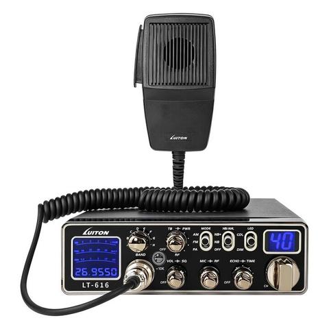 LT-616 Vehicle-Mounted CB Radio 27MHz 5W SSB AM FM All Mode HAM Amateur Transceiver Analog Mobile Radio with FM Radio Wa