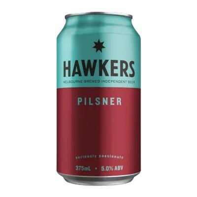 Hawkers Pilsner 375ml Can - Case of 16