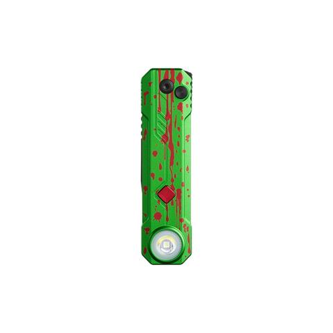 OKNIFE LK Zombie Green Folding Knife with Rechargeable Torch & RGB Light