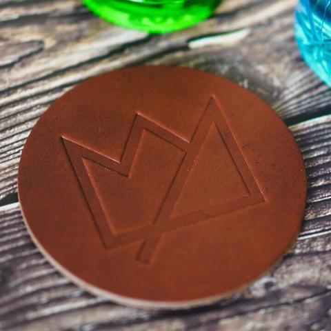 Liquor Loot Leather Coaster