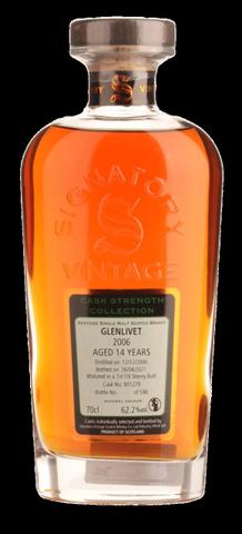 2006 Signatory Vintage Glenlivet 14 Year Old Single Malt Scotch Whisky (700mL)