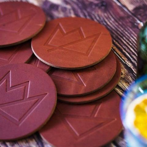 Whisky Loot Leather Coaster (Set of 4)