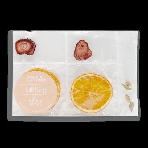 Pink Garnish Pairing Pack - Strawberry, Orange & Cardamom
