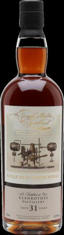 Single Malts Of Scotland Marriage Cask Glenrothes 31 Year Old Single Malt Whisky (700mL)