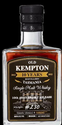 Old Kempton 10th Anniversary Single Malt Whisky (500mL)