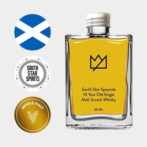 South Star Speyside 10 Year Old Single Malt Scotch Whisky 30ml