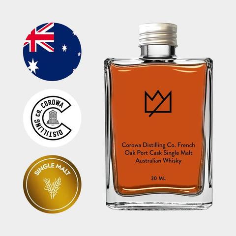 Corowa Distilling Co. French Oak Port Cask Single Malt Australian Whisky 30ml