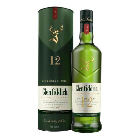 Glenfiddich 12 Year Old Single Malt Scotch Whisky (700ml)