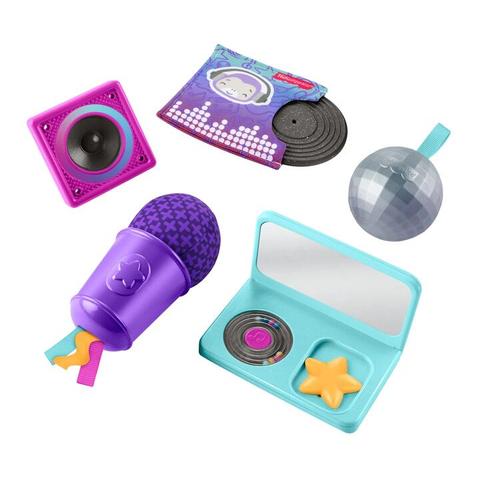Fisher-Price Mini Me Moments DJ Gift Set, 6-Piece Sensory Baby Toys for Newborn Play