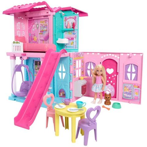 Barbie Chelsea Pop-Up Doll House with Doll & Accessories