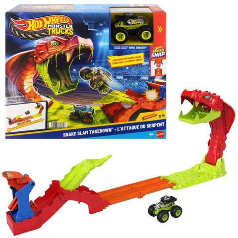 Hot Wheels Monster Trucks Snake Slam Takedown Playset