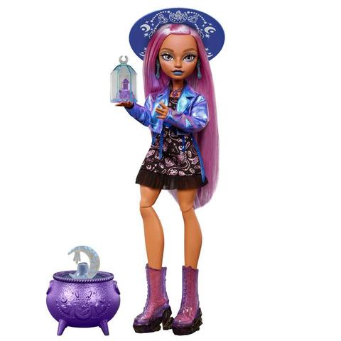 Moonspell Magic by Monster High Layla Stone Fashion Doll, Crystal Witch with Accessories
