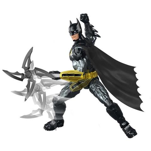 DC Crime Crusher Batman Action Figure, 25 Plus Phrases & Sounds, Articulation, 4 Weapons