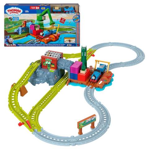 Thomas & Friends Cranky’s Dockside Delivery Train Set from Fisher-Price with Motorized Thomas Engine