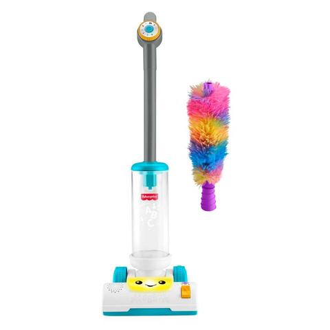 Fisher-Price Laugh & Learn 2-in-1 Vacuum Toddler Electronic Learning Toy with Lights & Music