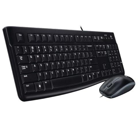 Logitech Desktop MK120 Wired Keyboard and Mouse Combo