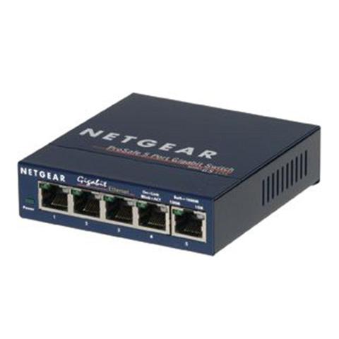 Netgear ProSafe GS105 - Switch - 5 ports - EN, Fast EN, Gigabit EN - 10Base-T, 1