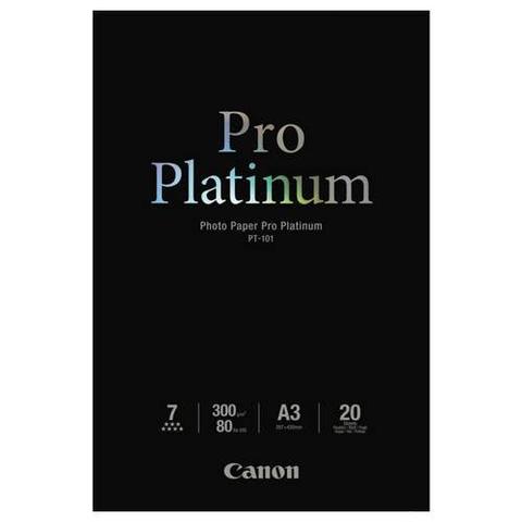 Canon PT-101A3 Photo Paper Pro Platinum - 20 Sheets