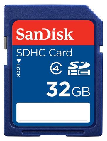 SanDisk 32GB SDHC Memory Card - Class 4